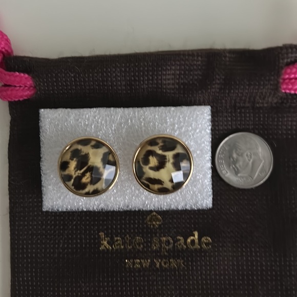 Kate Spade Leopard Pattern Earrings - Picture 2 of 5